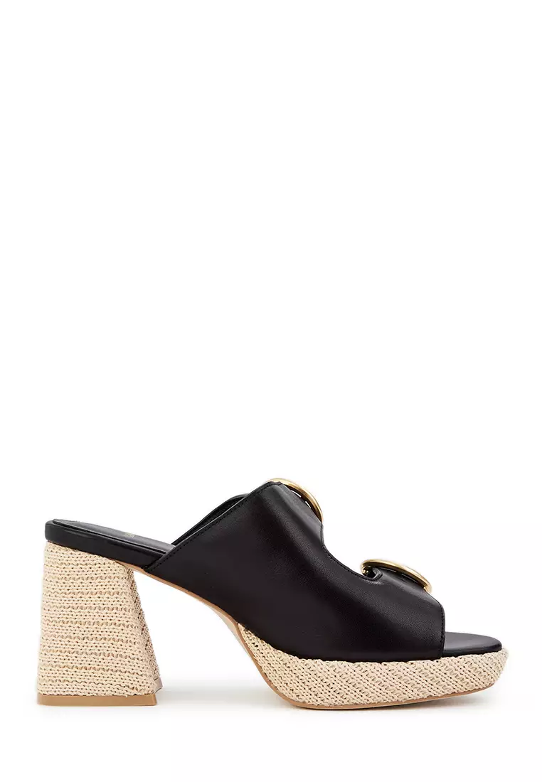 Discount on BONIA  shoes - SKU: Black Julia Heeled Sandals