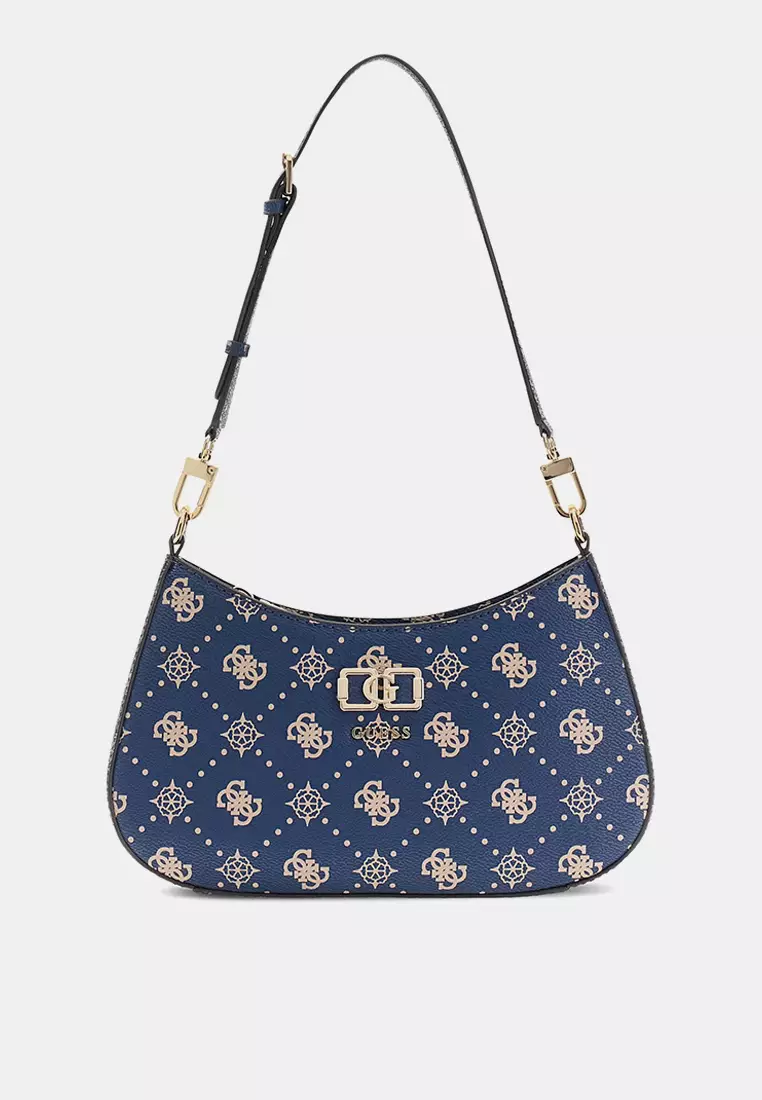Emelie Logo Top Zip Shoulder Bag