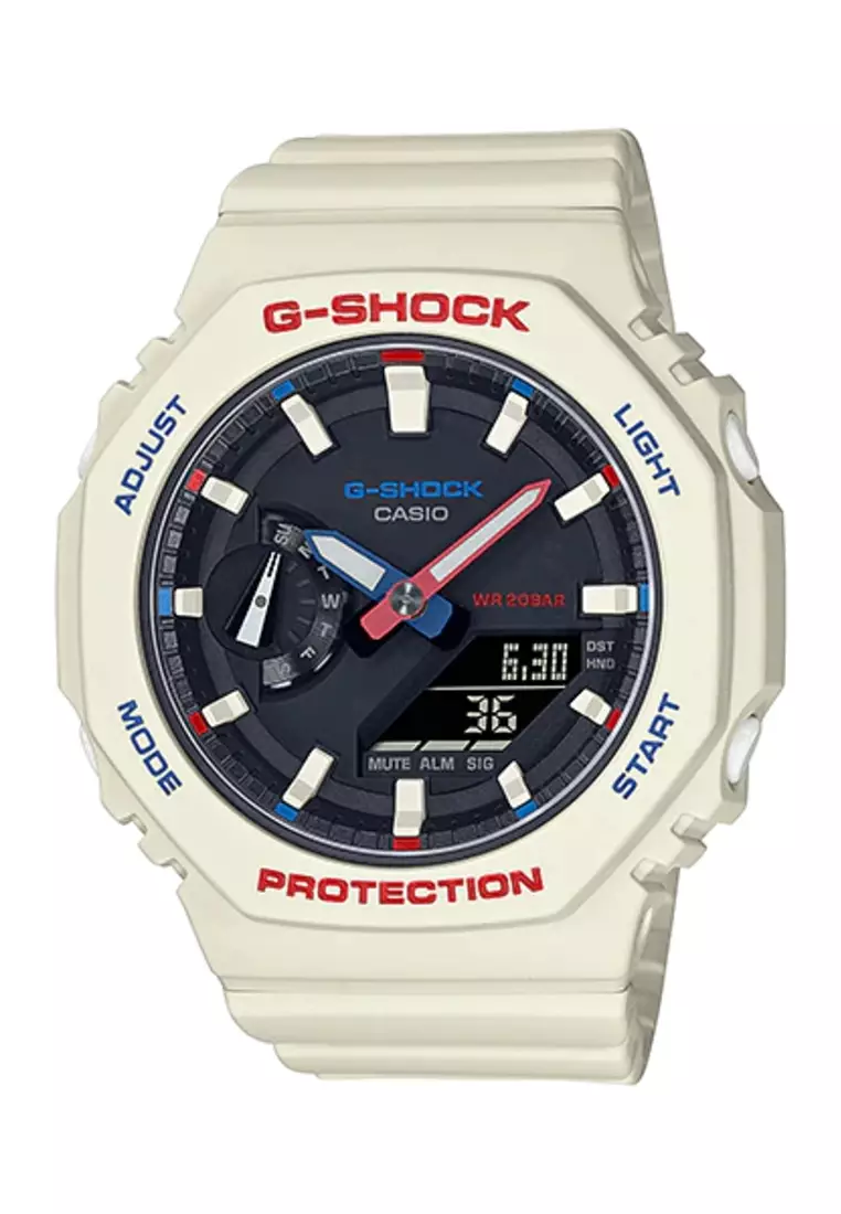 Casio G-shock GA-2100-1A Gold Rainbow Diamond Watch Adjustable Band 