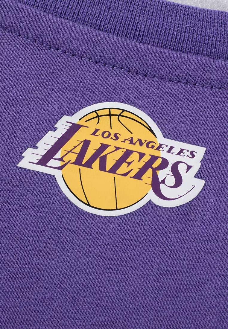 Team Logo Print Los Angeles Lakers Regular Fit Womens T-Shirt