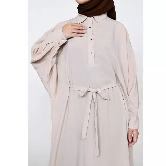 BUY 1 GET 1 Alicia Dress x Saqila Tunik | Light Brown - Salem