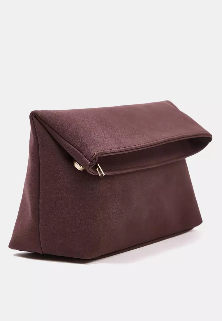 Nubuck Mini Size Clutch Handbag