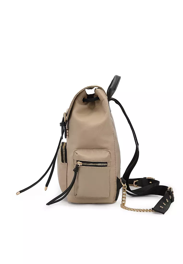 Women's Top Flap Backpack - Khaki
