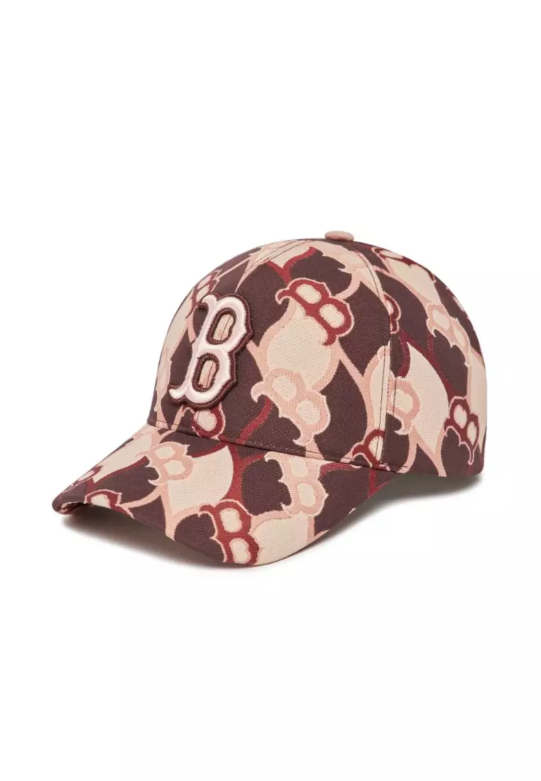 ARGYLE MONOGRAM STRUCTURED BALL CAP BOSTON RED SOX