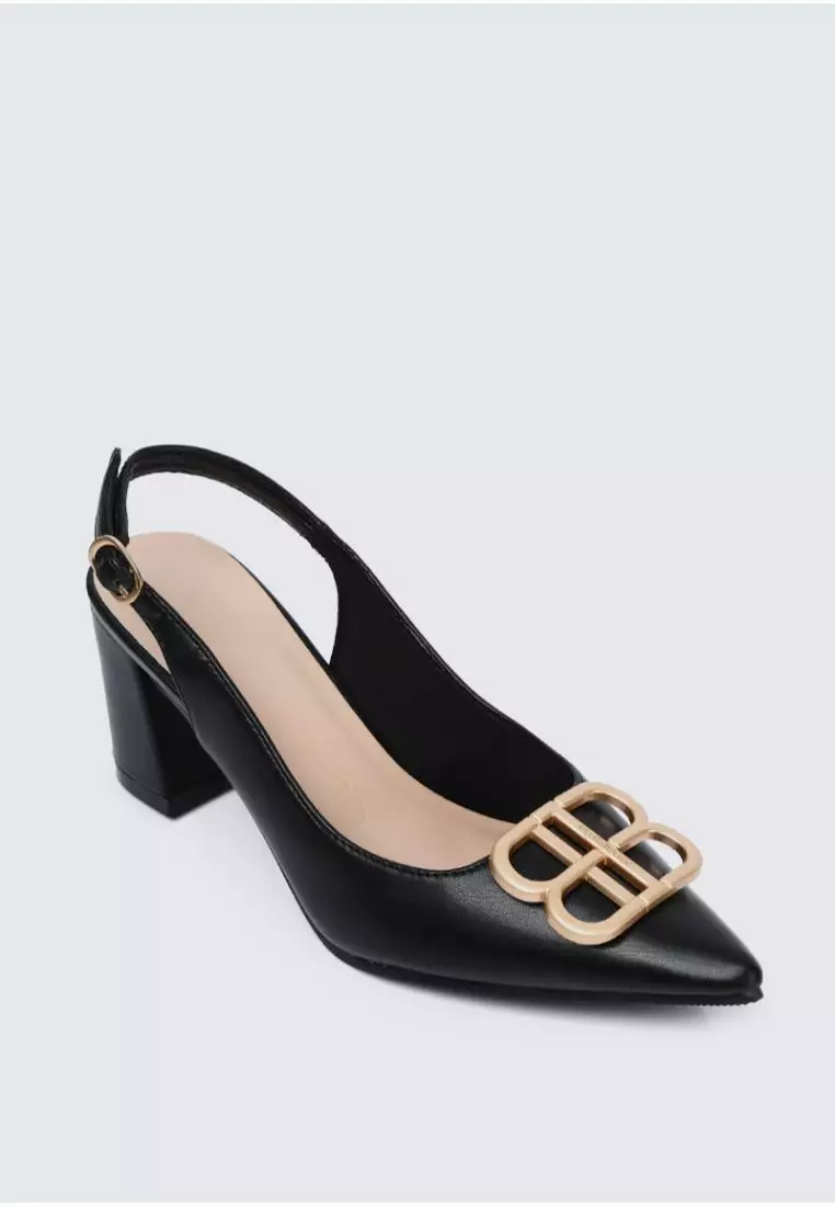 Betsy Comfy Heels In Black