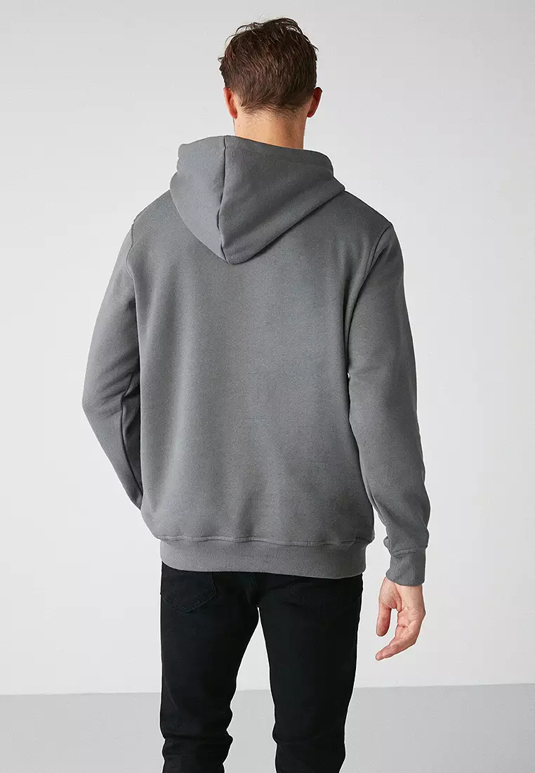 Jorge Soft Hooded Organic Cotton Kangaroo Pocket Regular Sweatshirt