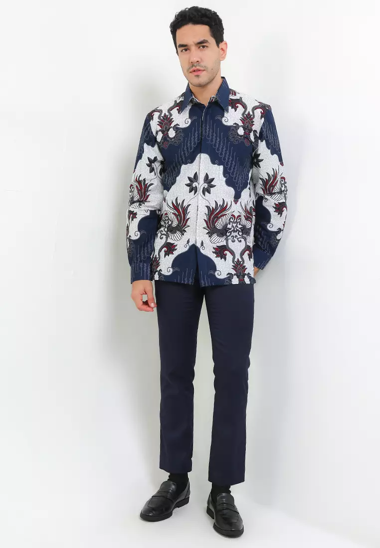 Delvin Shirt Kemeja Batik Pria Panjang