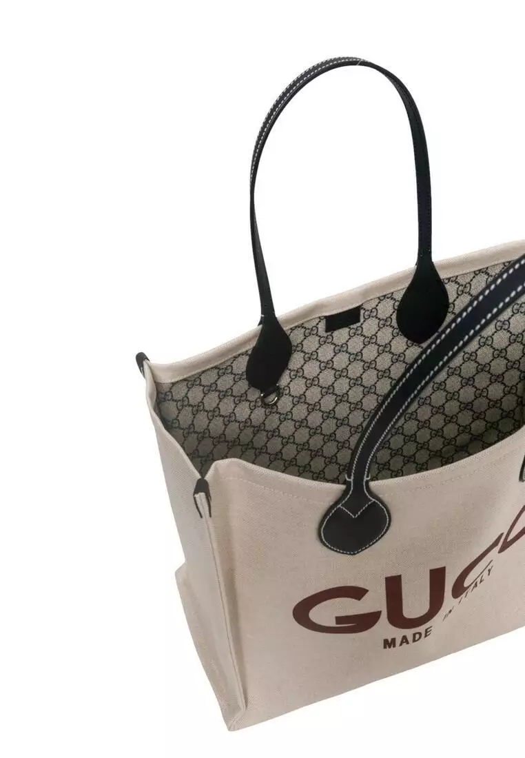 Buy Gucci With Gucci Print Tote Bag 2025 Online | ZALORA