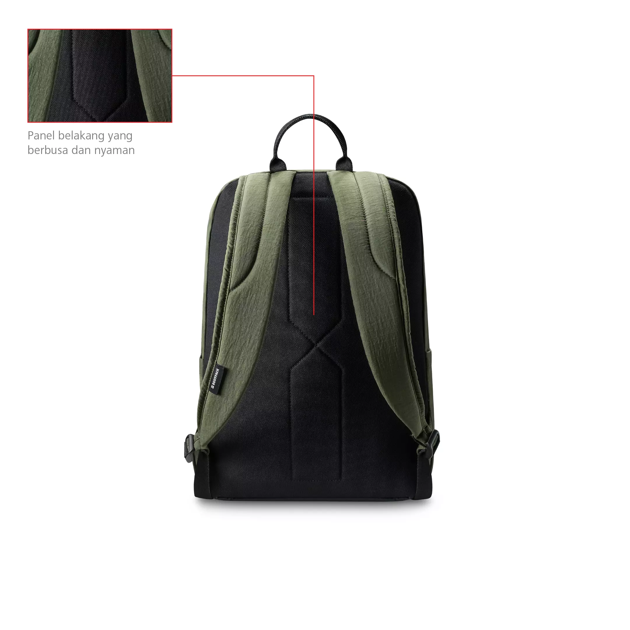 Convey 2.0 Laptop Backpack Tas Ransel Kerja Kuliah Sekolah Ringan Multifungsi 15 L - Olive