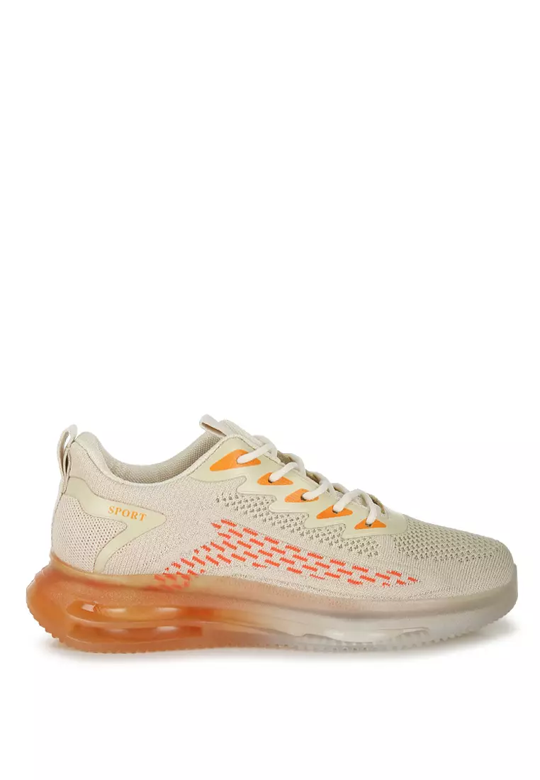 Discount on London Rag  shoes - SKU: Chunky Anti-Skid Flyknit Sneakers in Orange