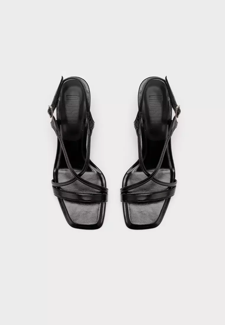 CLOUDFOAM STRAPPY SQUARE TOE MID HEEL SANDAL
