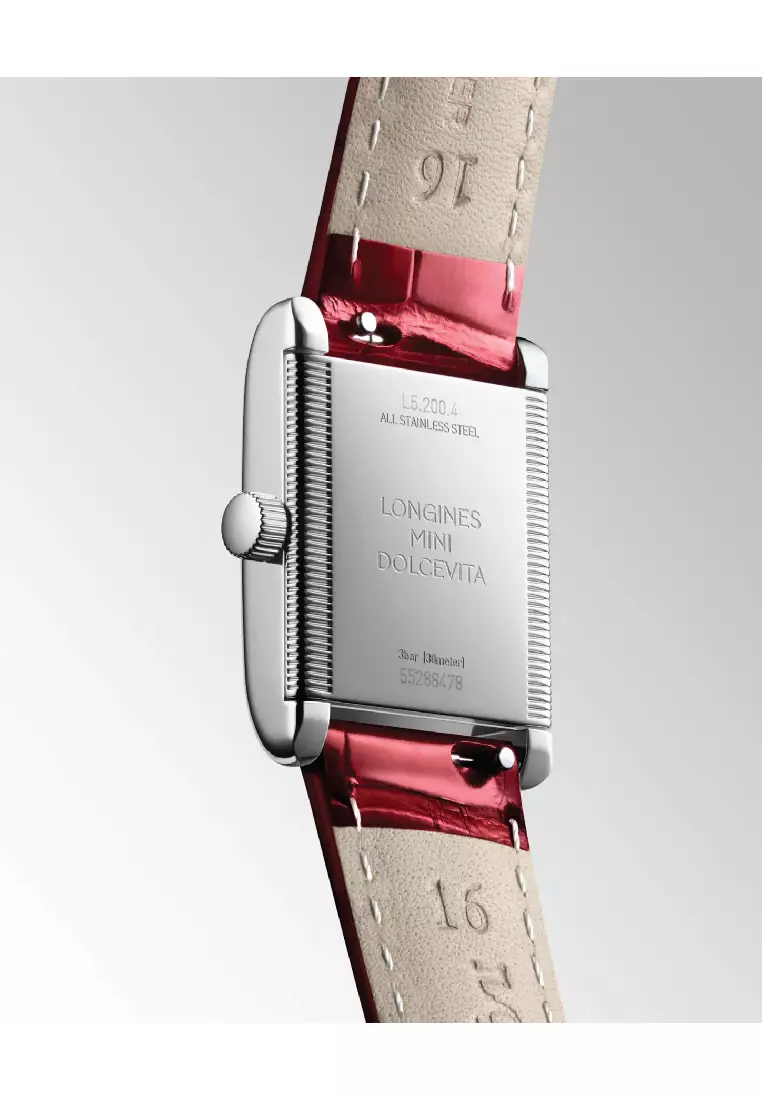 Longines Mini Dolcevita Leather Strap Quartz Women Watch L52004715