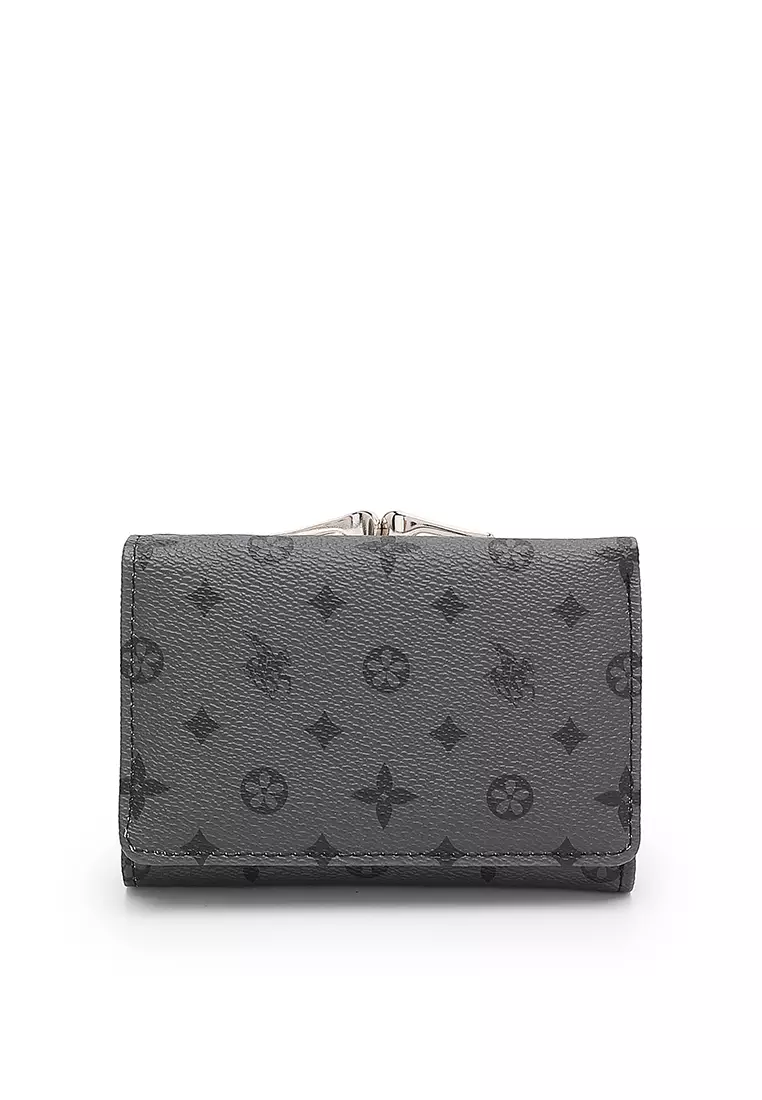 Women's Monogram Purse / Wallet - Black
