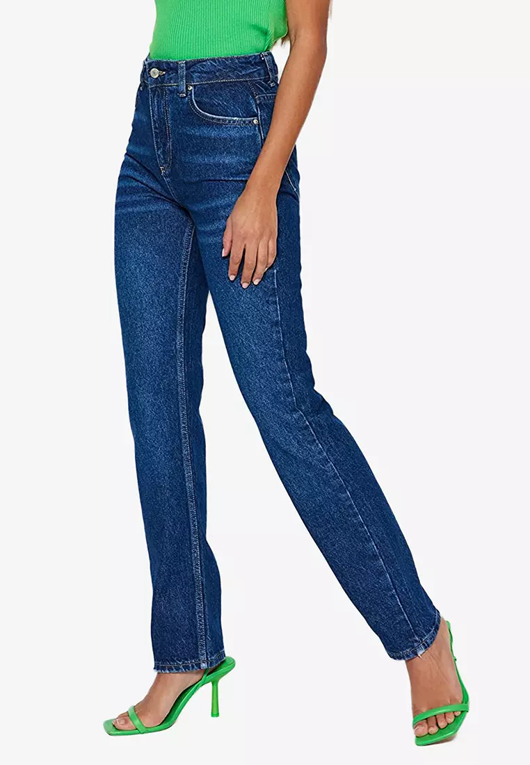 Buy Trendyol High Waist Bootcut Jeans 2024 Online ZALORA Philippines