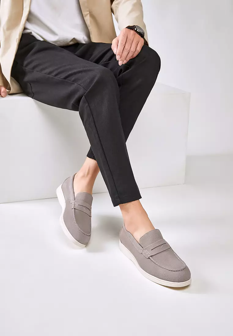 Cow Suede Penny Loafers KB8848-2