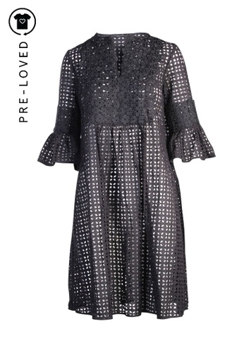 Buy Carolina Herrera Pre Loved Carolina Herrera Black English Lace