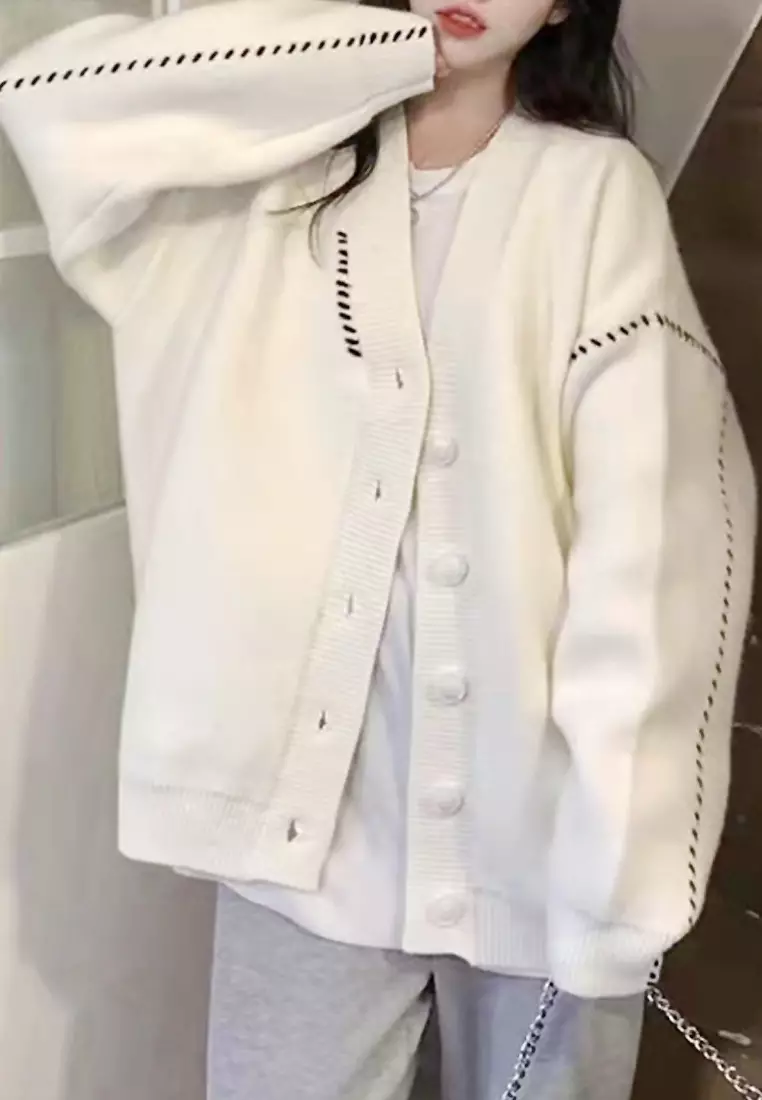 White long cardigan womens online