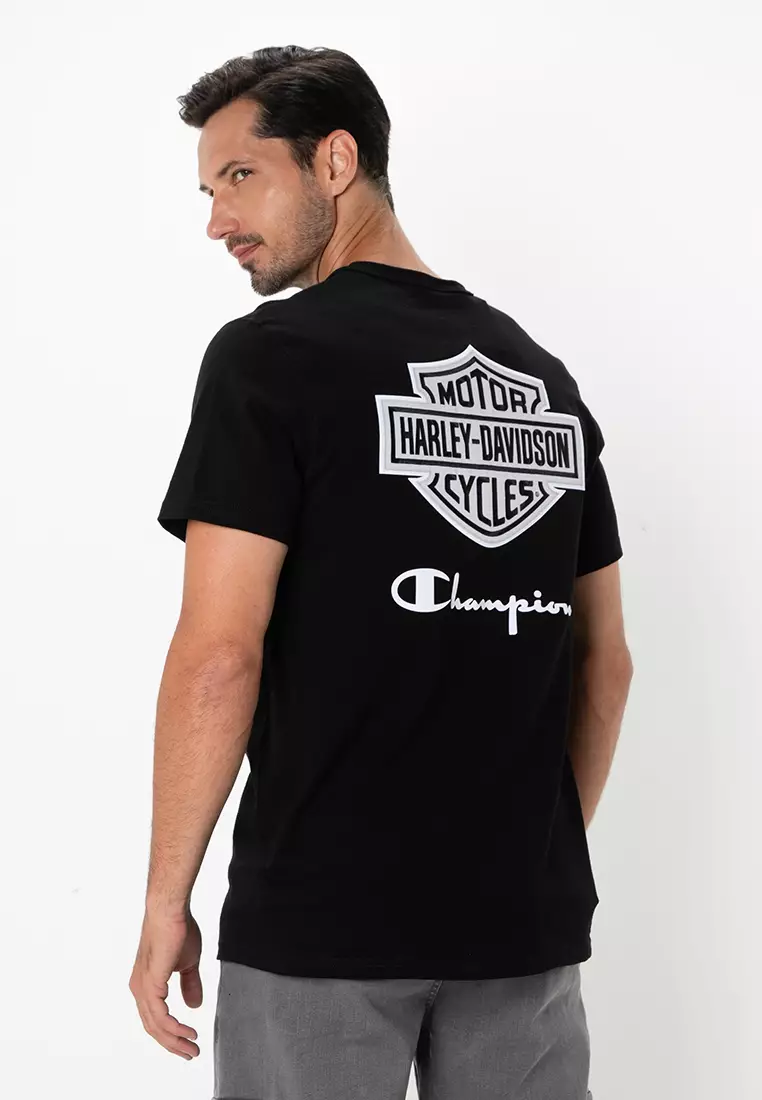 Champion x Harley-Davidson® Fanatic Black and Orange T-shirt