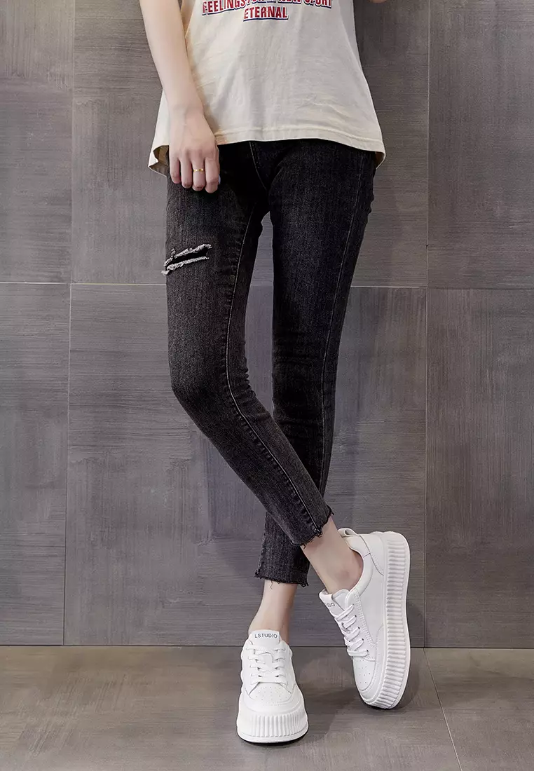 Platform Casual Leather Sneakers RX8891