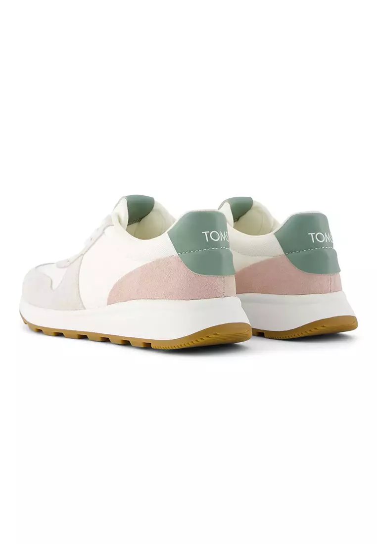 Women TRVL LITE Retro Runner Water Repellent Sneaker - Vintage Egret Twill