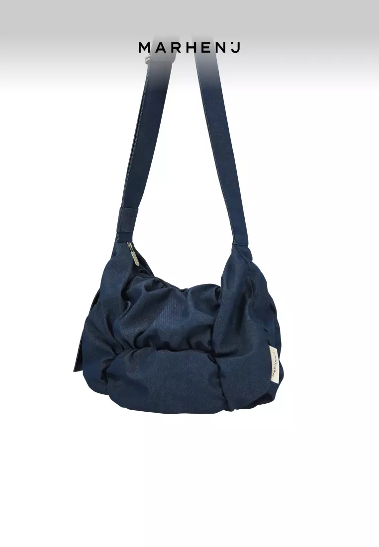 POPCORN SWING Nylon Crossbody Bag Denim