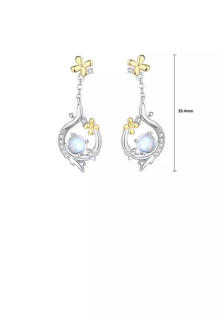 Buy Glamorousky 925 Sterling Silver Fashion Temperament Flower