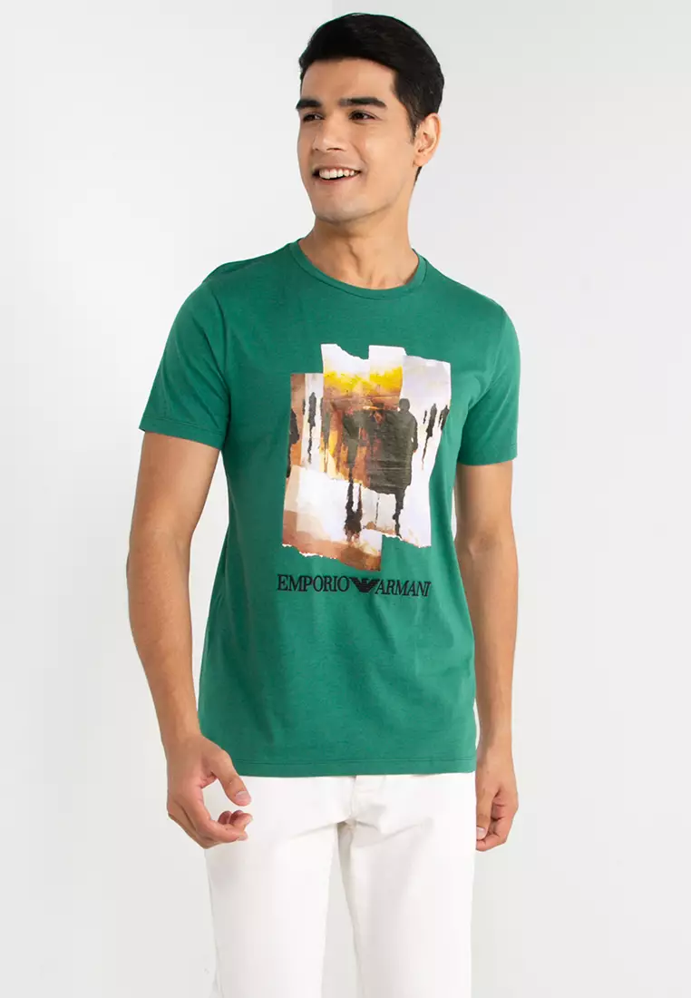 Buy Emporio Armani Graphic Logo T Shirt 2024 Online ZALORA Singapore