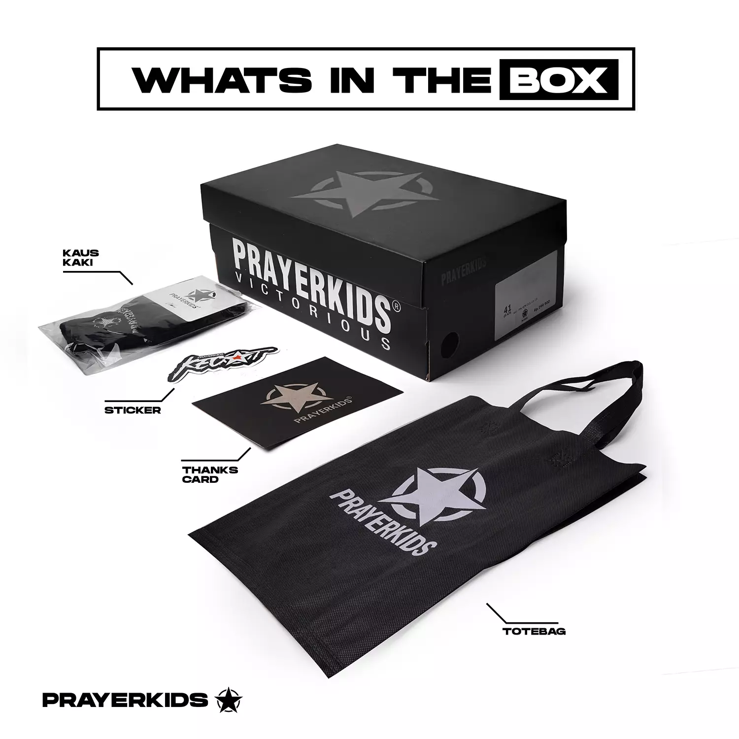 Prayerkids  Sepatu Sneakers Pria Wanita Geh Off White