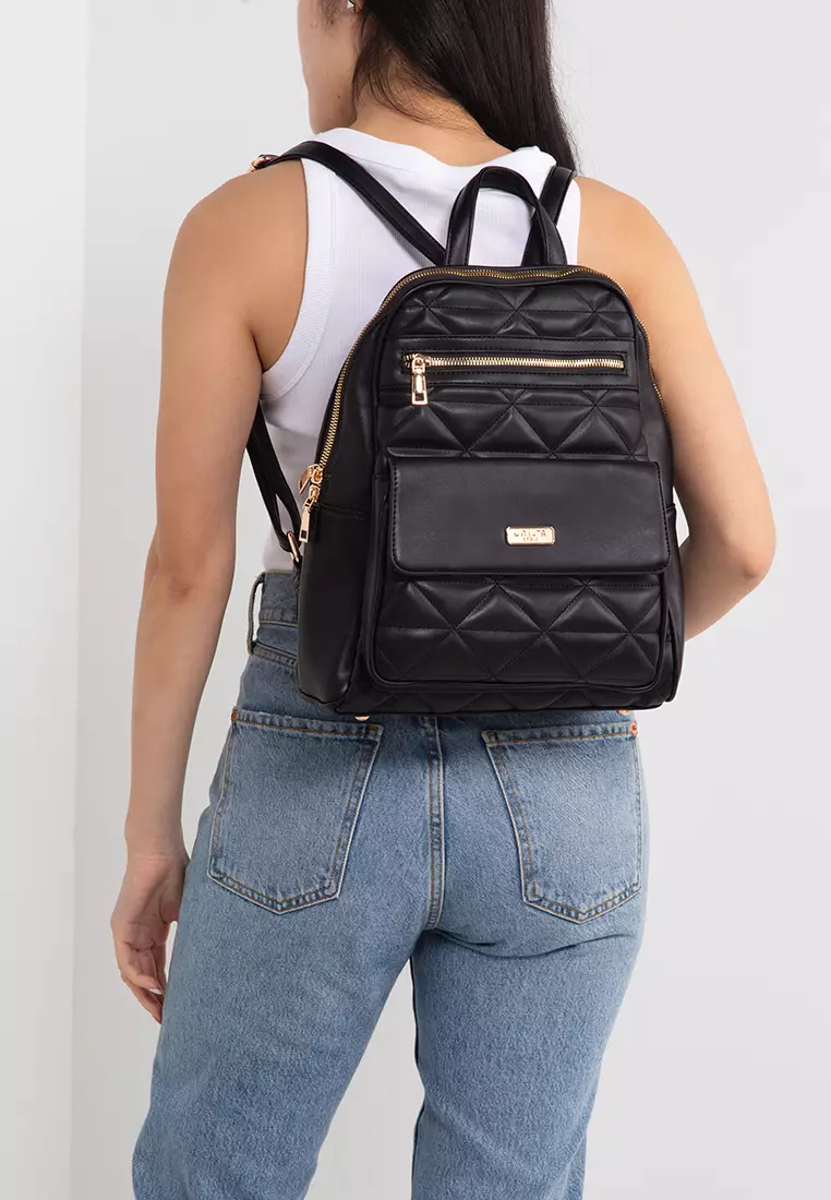 Buy Unisa Front Pocket Quilted Backpack 2024 Online | ZALORA Philippines