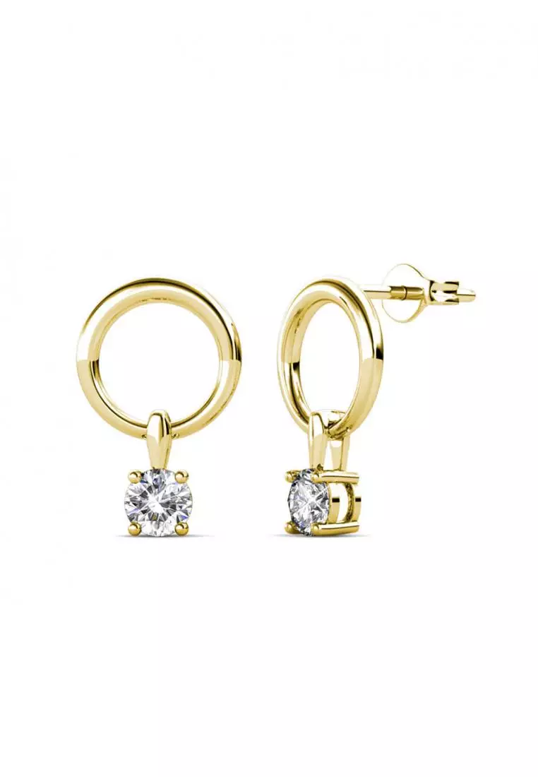 Octavia Earring YG - Anting Crystal Swarovski® by Her Jewellery