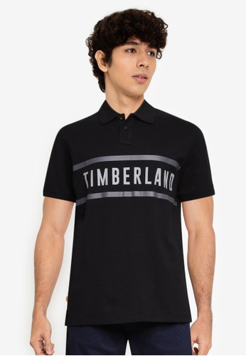 Timberland black AF TFO CC Brand Carrier Regular Polo Shirt D5B08AA0D0BD66GS_1