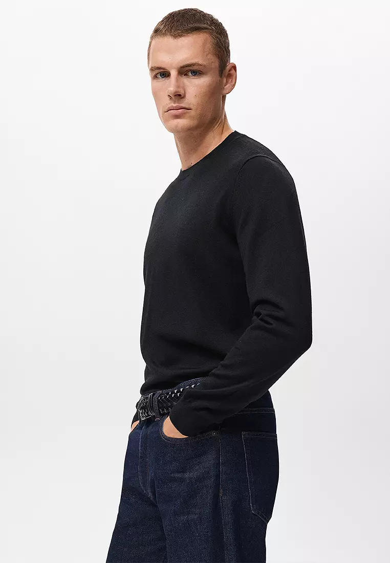 100% Merino Wool Crew Neck Sweater