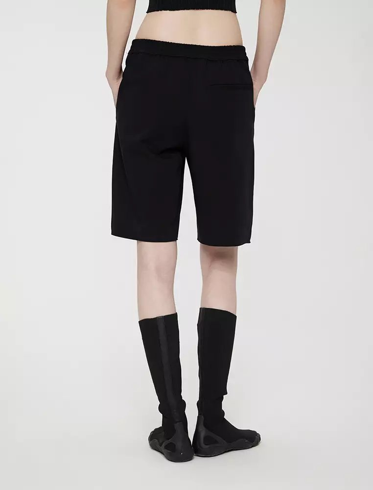 Straight mid-length trousers