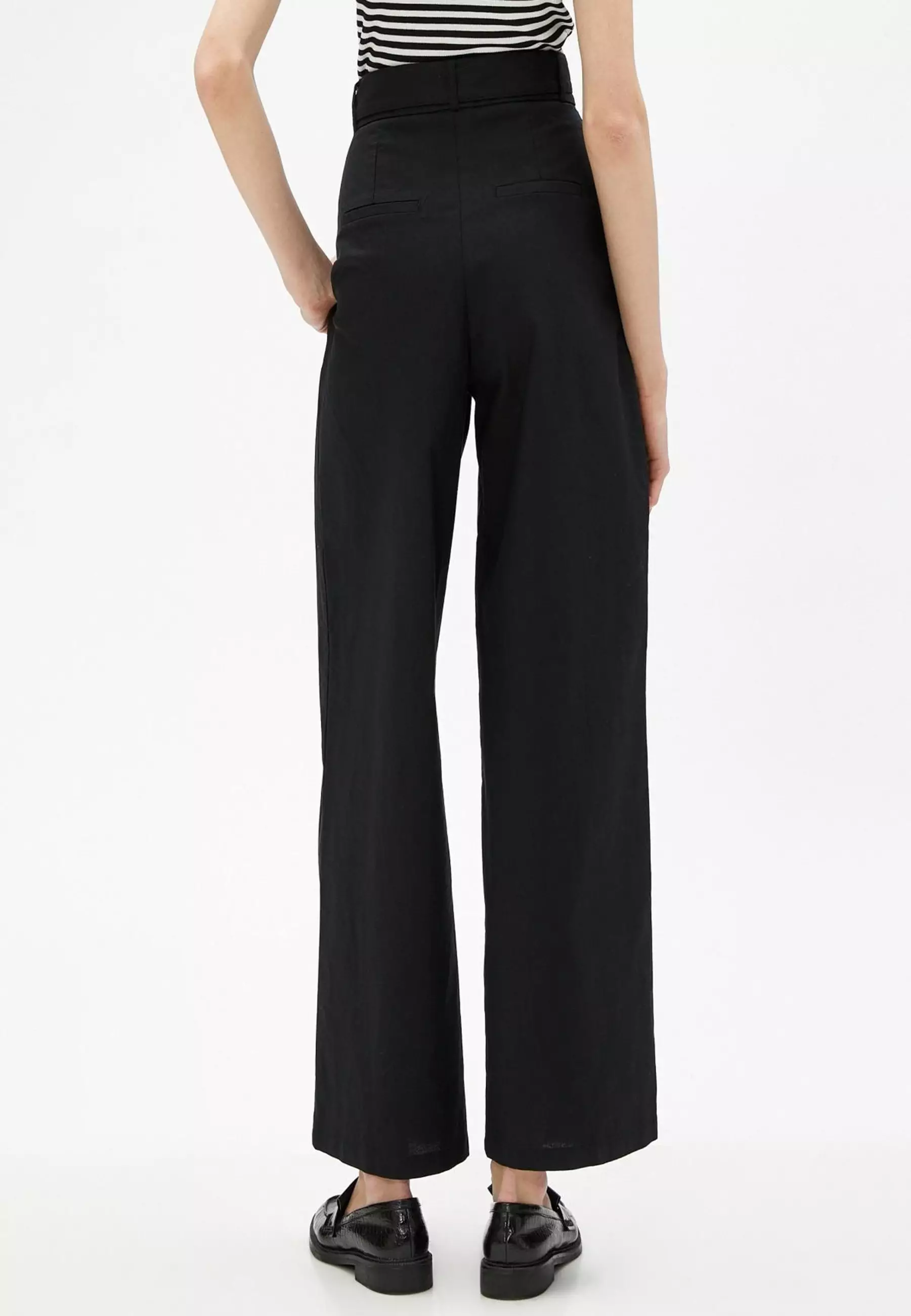 Buy KOTON D-Ring Belted Wide Leg Pants Online | ZALORA Malaysia