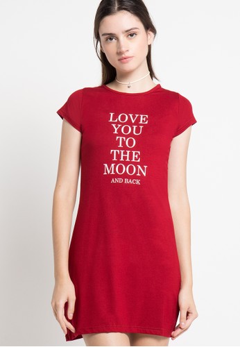 Mini Dress Love To The Moon