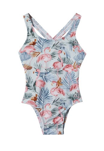 MANGO BABY multi Tropical Print Swimsuit 0C5C0KAD24A3DEGS_1