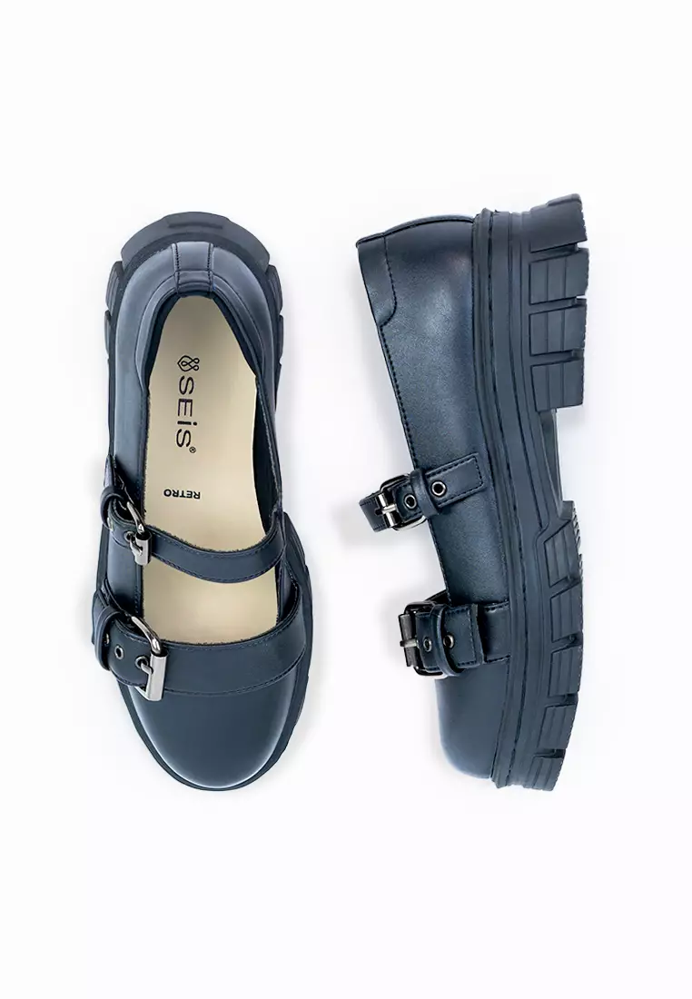 SEIS Retro Sepatu Docmart Wanita / Loafers Wanita