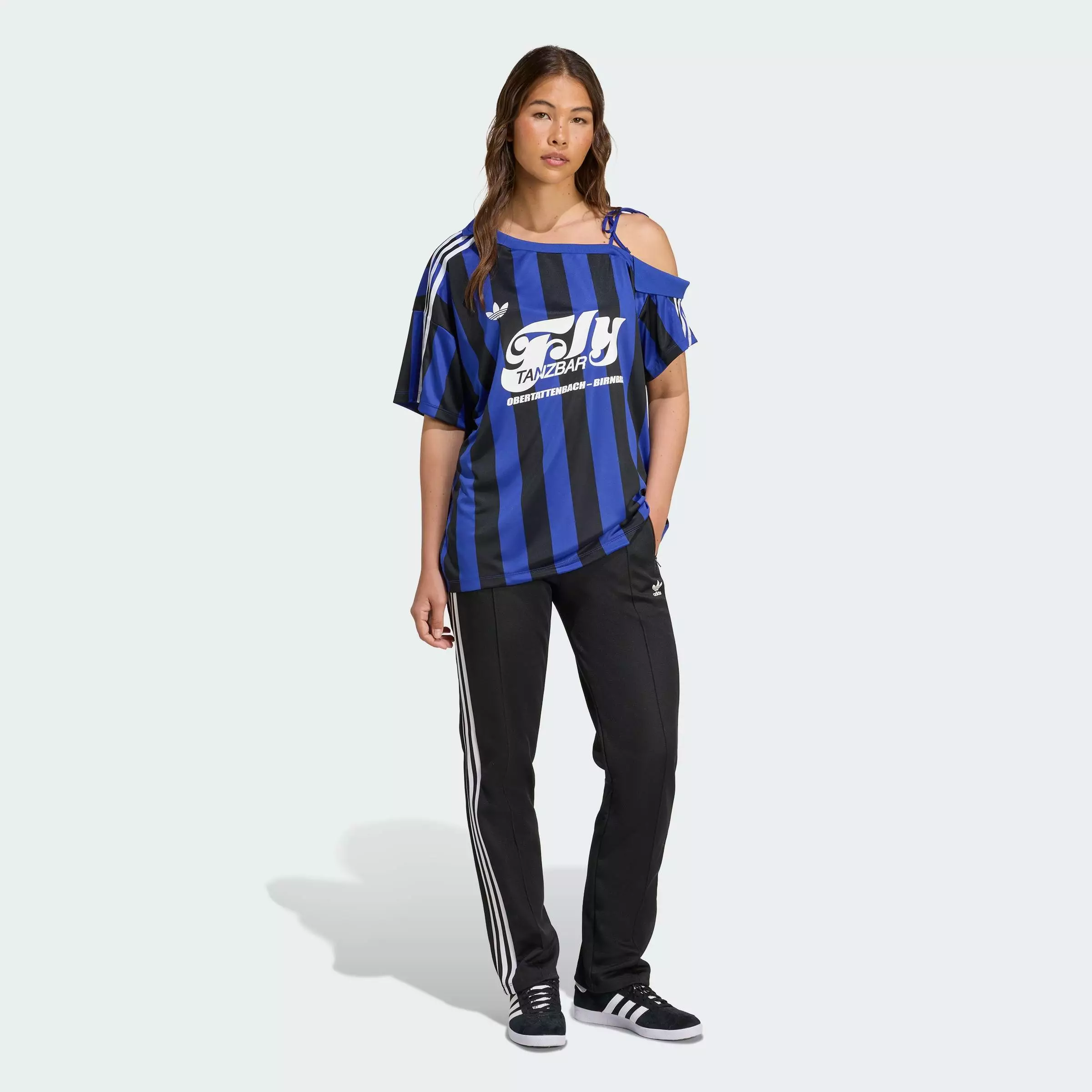 トップス adidas OFF SHOULDER JERSEY Jerseys adidas Originals Off Shoulder Jersey True Pink/ Semi