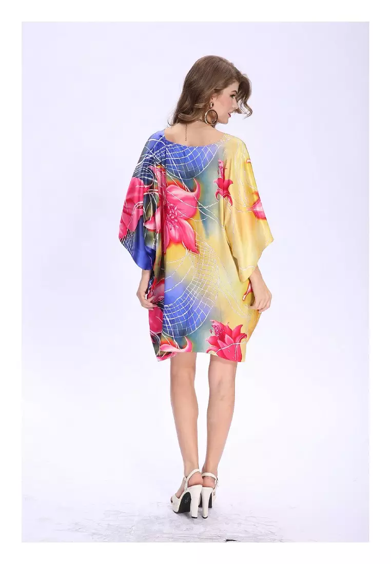 真絲印花色丁上衣