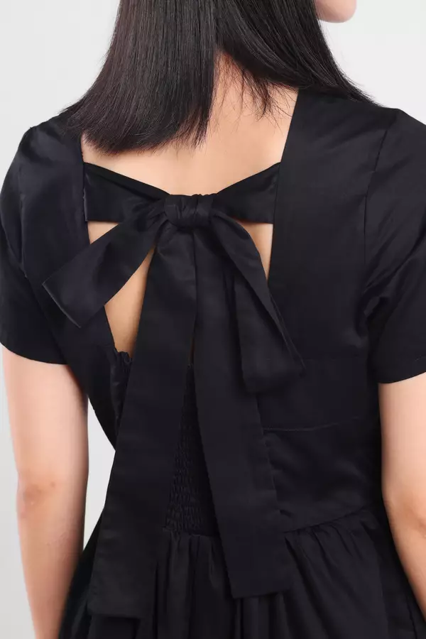 Minimal - Marizza - Dress A Line - Black Warna Black