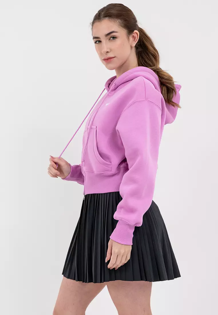 Phoenix Fleece Full-Zip Cropped Hoodie