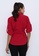 Summer Love red Two-Ways Sleeves Blouse With Adjustable Waist Ribbon 1D4E2AAB03D21BGS_2
