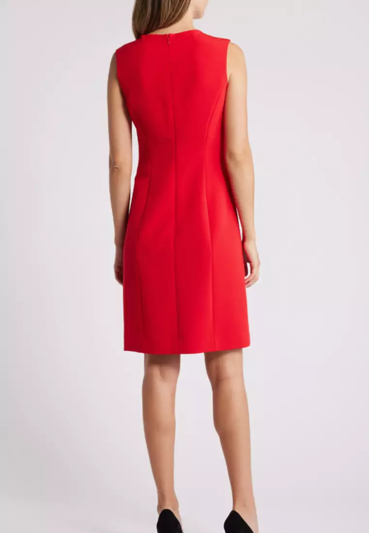 V-neck Sheath Dress