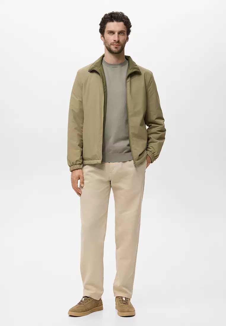Buy MANGO Man Reversible Quilted Water-Repellent Reversible Jacket ...