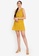 OLIVIA yellow Marian Overlap Ruched Dress 06DF5AA711A47BGS_4