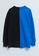 LC WAIKIKI blue Crew Neck Color Block Women's Sweatshirt 57CD8AA416CC52GS_7