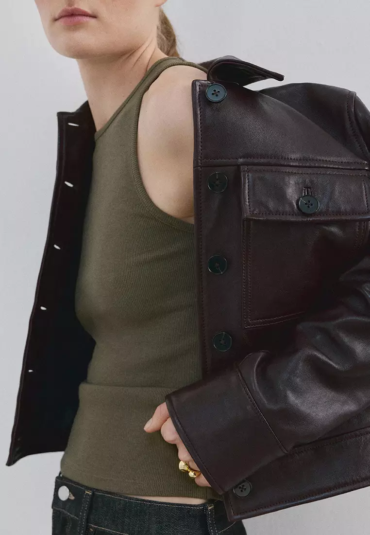 Ribbed Cotton-Blend Top