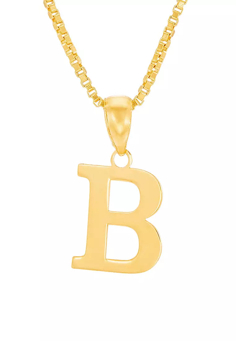 HABIB 916/22K Yellow Gold Alphabet Pendant STP060723(B)