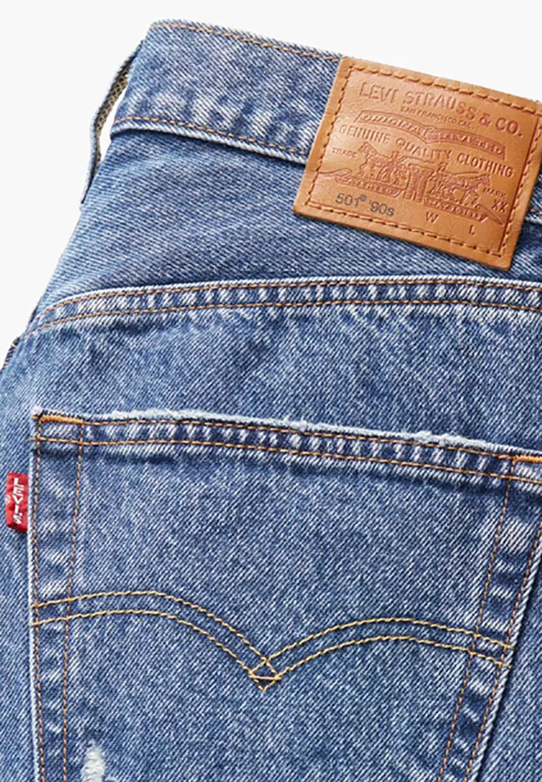 Levi's® 501 90年代 直腳剪裁牛仔褲 | 女裝