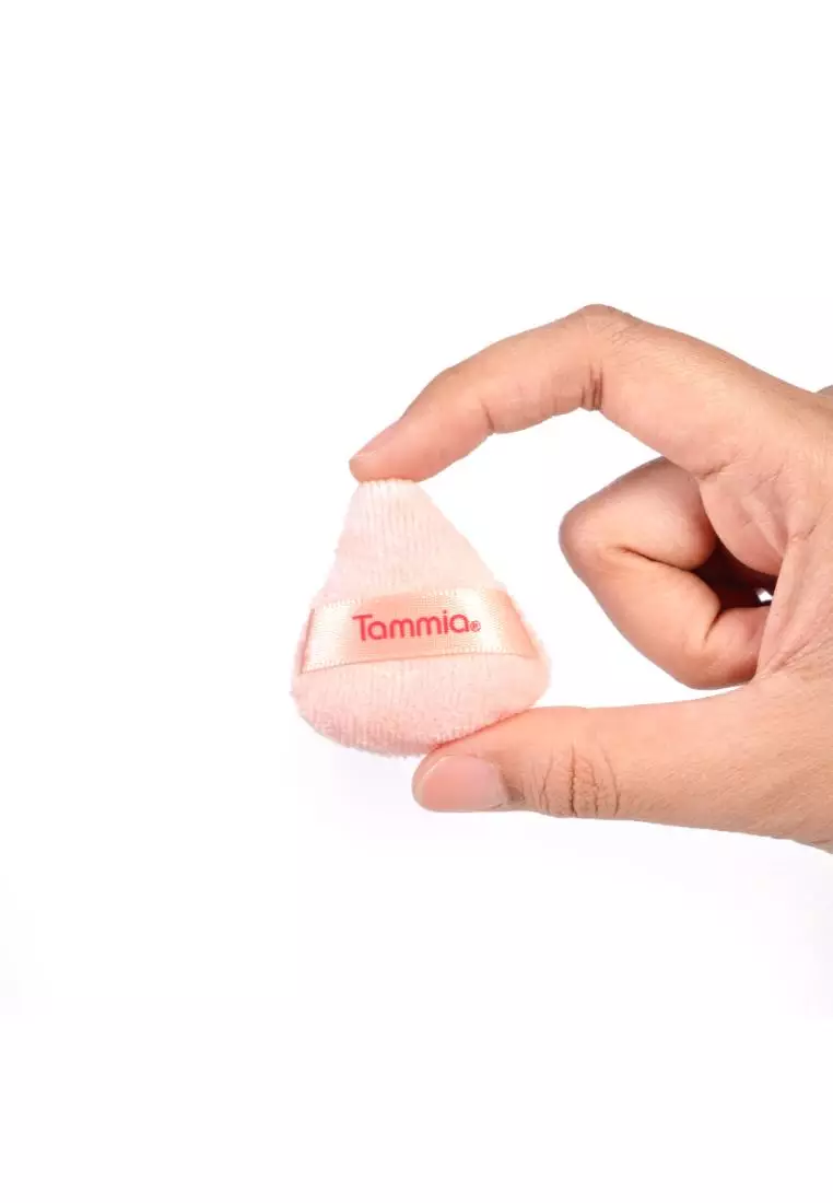Tammia PRG-S mini soft multi powder puff 2p Spons Make Up Multifungsi untuk Bedak Tabur dan Padat